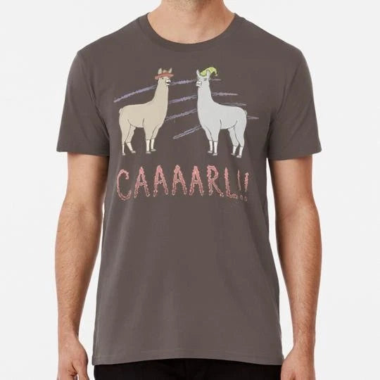Llamas with Hats Carl! S to 5XL Made in the USA T-Shirt