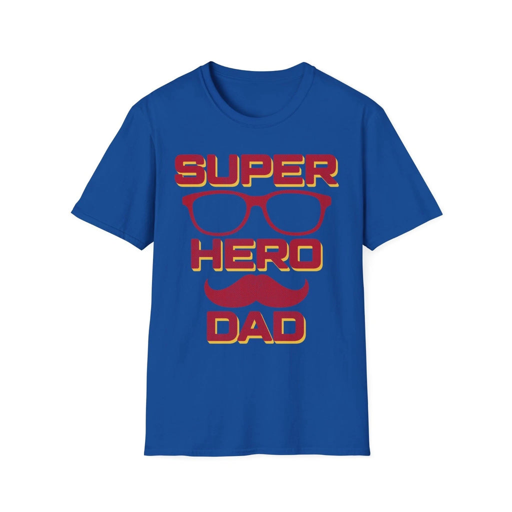 Super Hero Dad T-Shirt Father's Day Graphic Tee Retro Comic Style Gift for Dad