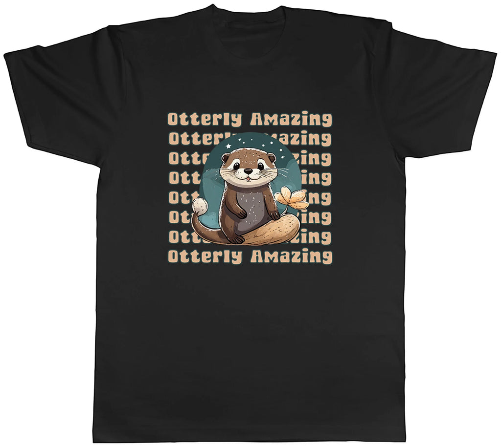 Otterly Amazing Mens T-Shirt Love Otters Tee Gift