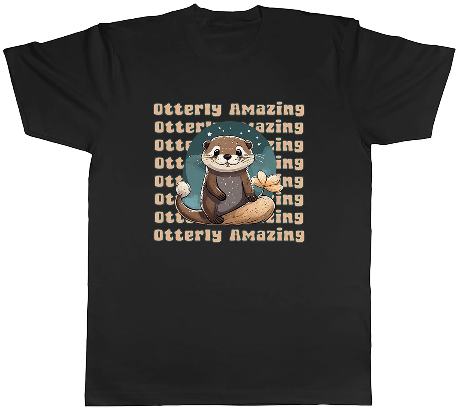 Otterly Amazing Mens T-Shirt Love Otters Tee Gift