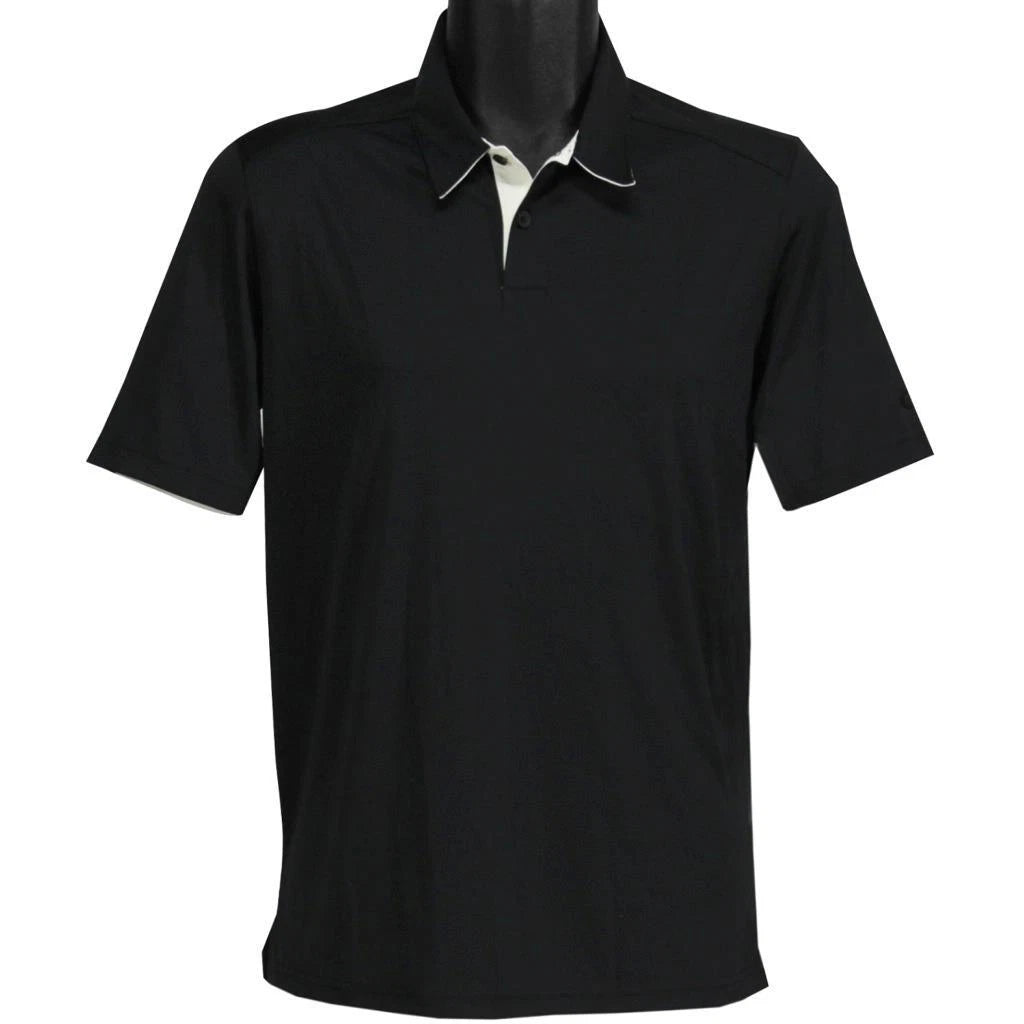 Oakley Divisonal Polo Mens Size S Small Blackout Plain Black Regular Tee Shirt