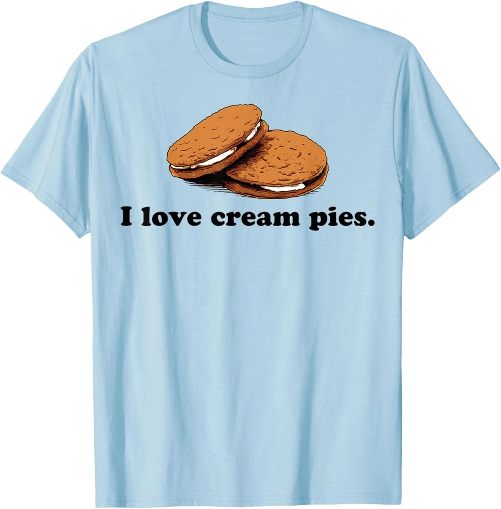 I Love Cream Pies Funny T-Shirt