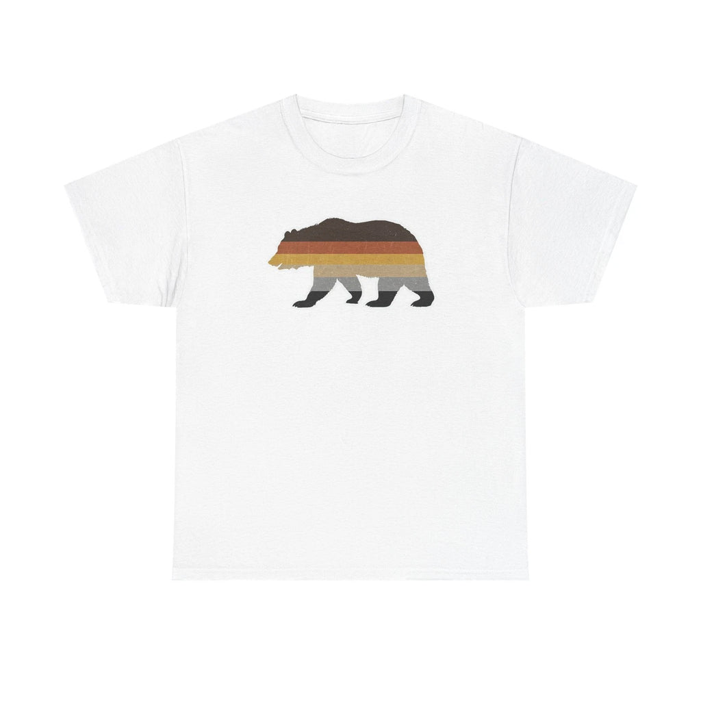 Retro Striped Bear Pride T-Shirt | Vintage Bear Pride Tee