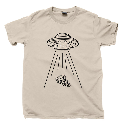Aliens Love Pizza Lover T Shirt Spaceship Area 51 Roswell Mars Martian Drone Tee