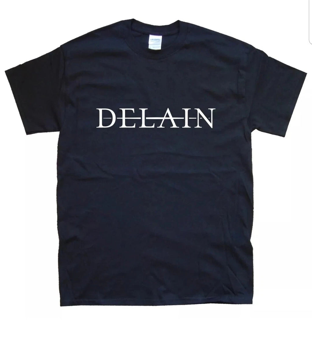DELAIN T-SHIRT All sizes S M L XL XXL colours Black, White