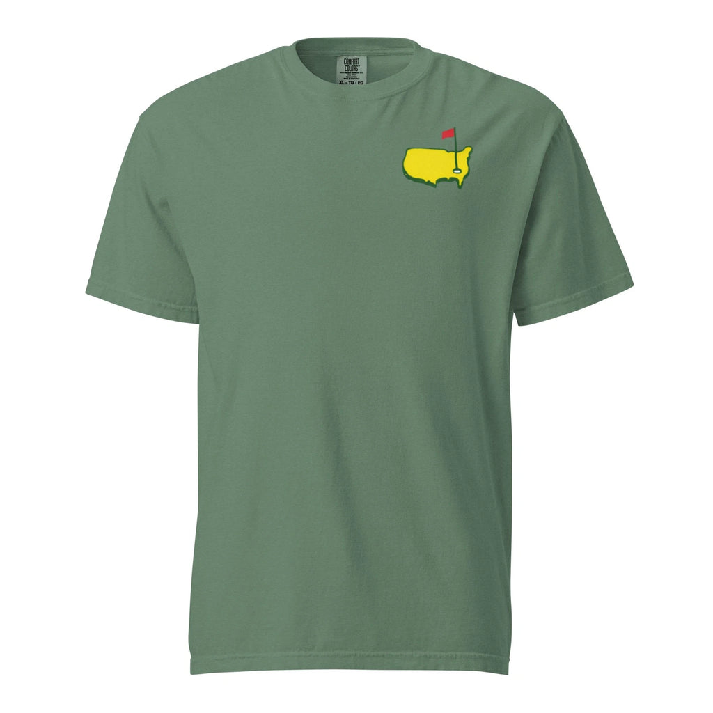 Masters Inspired Golf Shirt USA Map Comfort Colors Tee Gift Dad Golfer