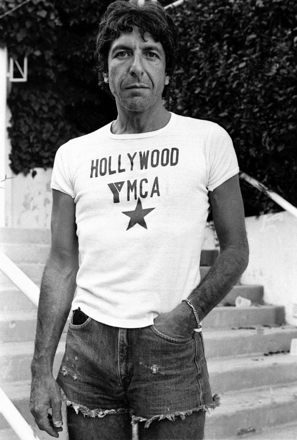 Leonard Cohen "Hollywood YMCA" T Shirt, MOVIE CULT FILM Unisex Shirt