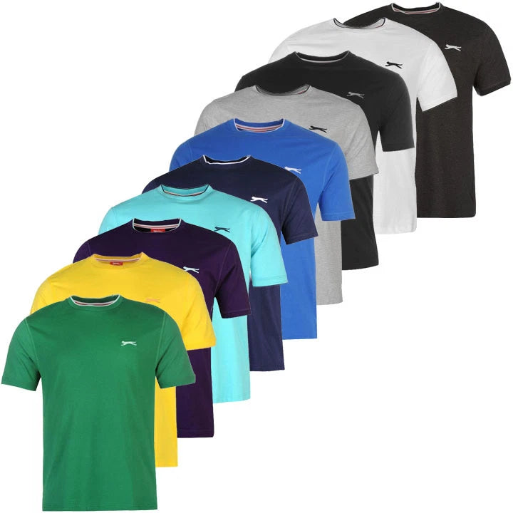 Slazenger Tipped Shirt Men S M L XL 2XL 3XL 4XL XXXXL Tee Shirt New