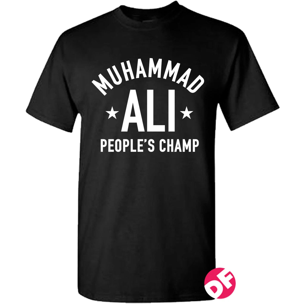 Muhammad Ali People's Champ ALI T-shirt Retro Gym Men+Kids Tshirt NEW