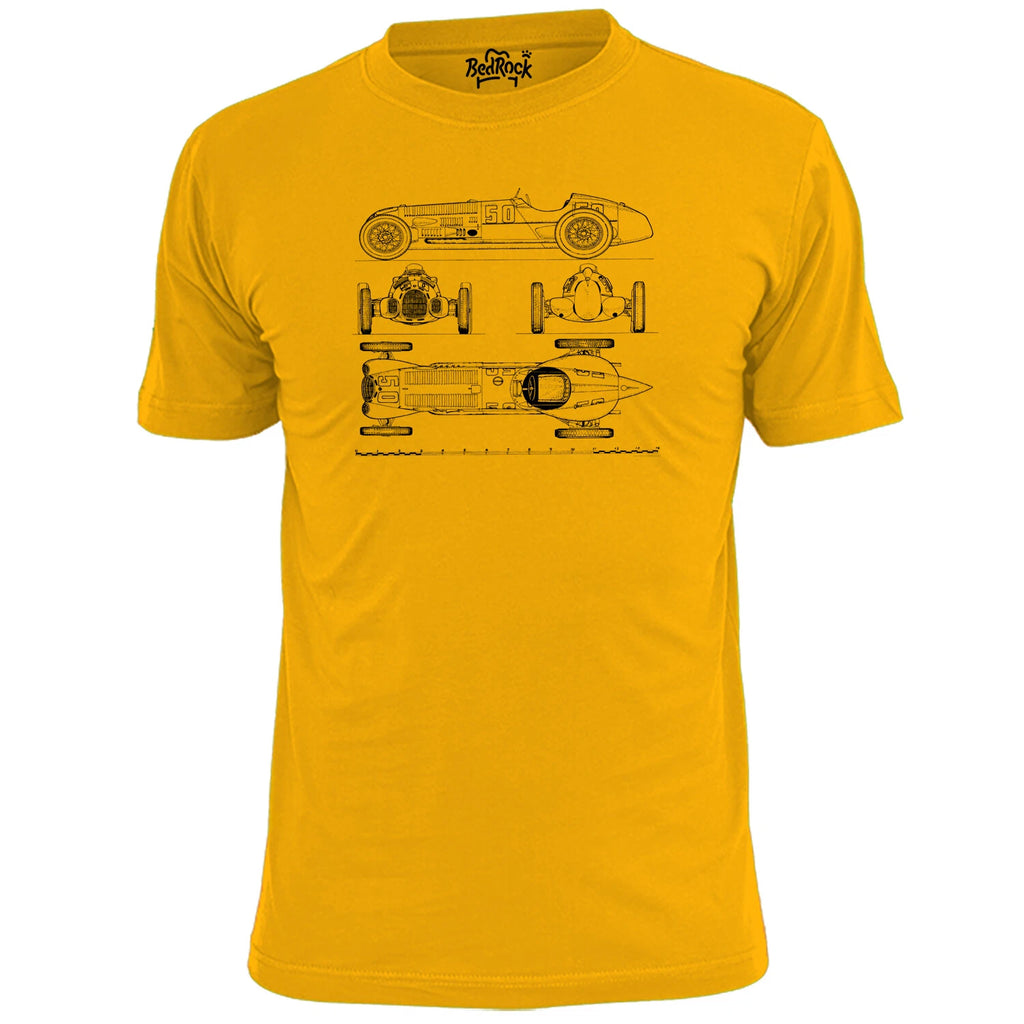 Mens Alfa Romeo 12c 1938 Blueprint T Shirt Classic Car Vintage