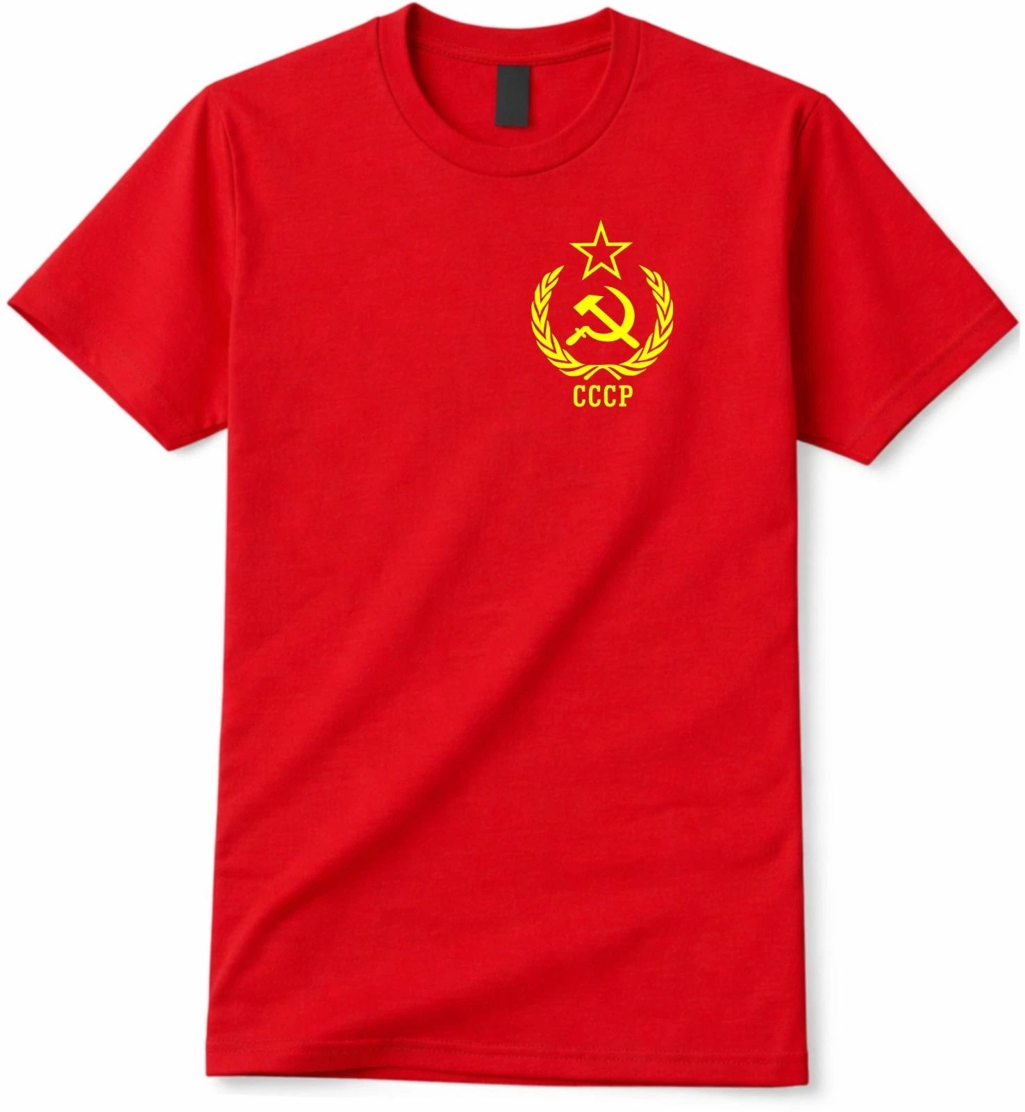 CCCP Soviet Union T Shirt Mens Retro USSR Hammer & Sickle Russian Tee