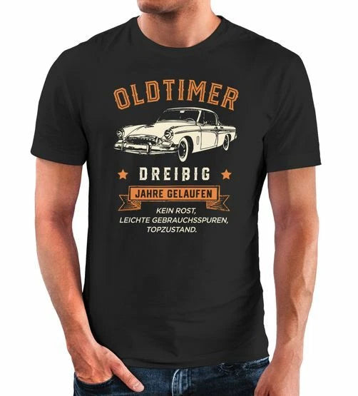 Mens T Shirt Birthday Vintage Retro Design Print Vintage Car Gift For
