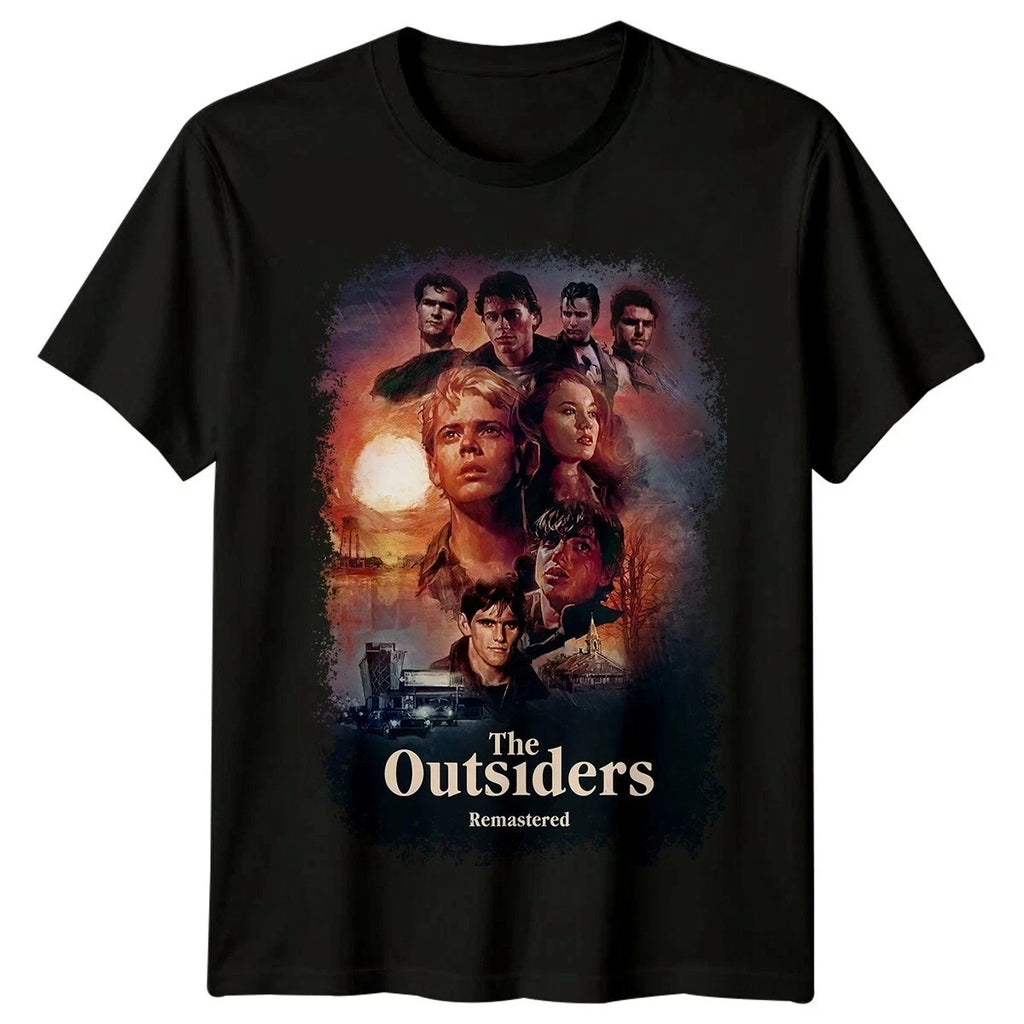 The Outsiders Movie Poster Retro Aged Look T Shirt All Size S-5XL