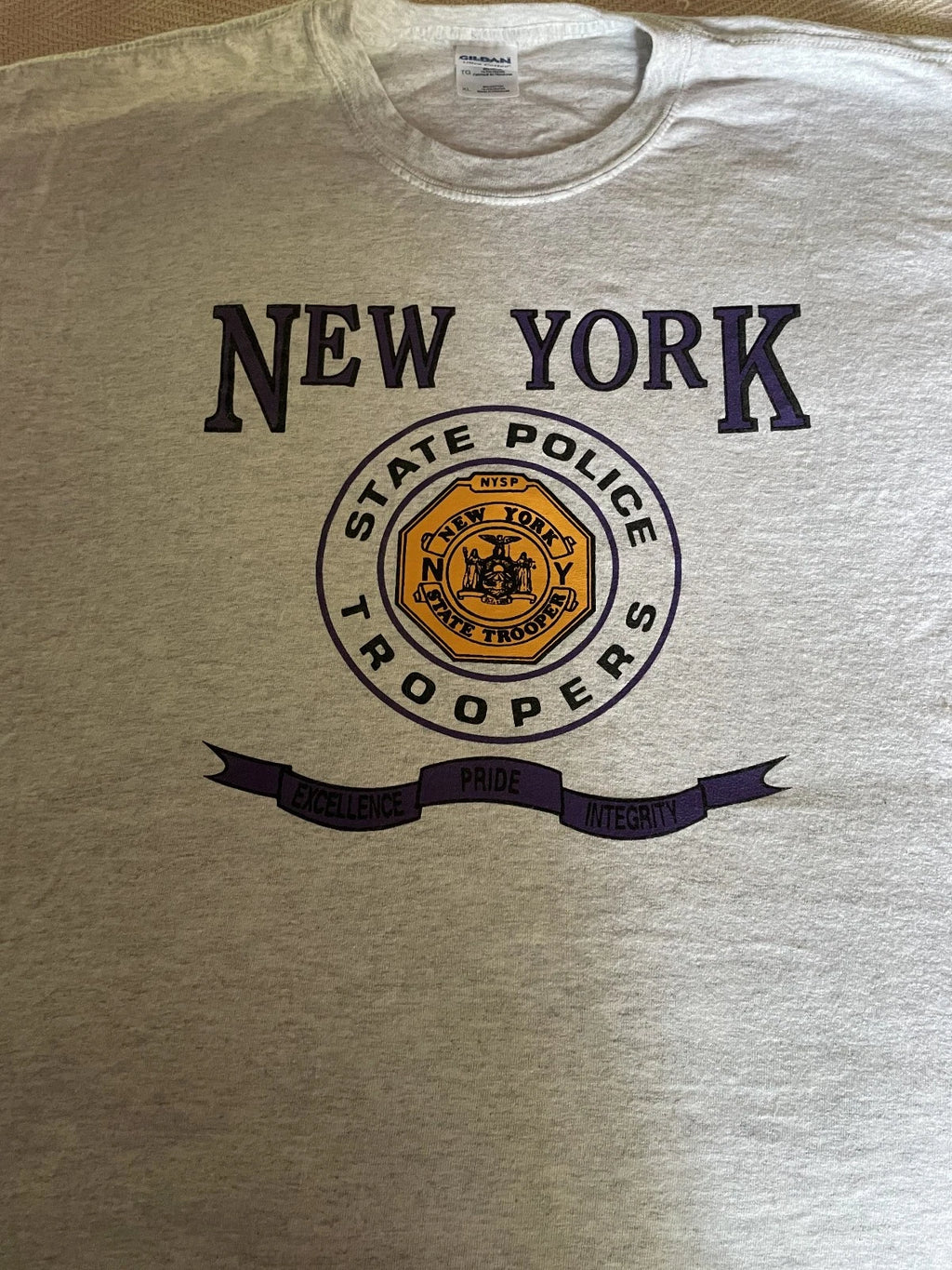 NYSP Trooper Shield Logo Men’s T-Shirt Size  L