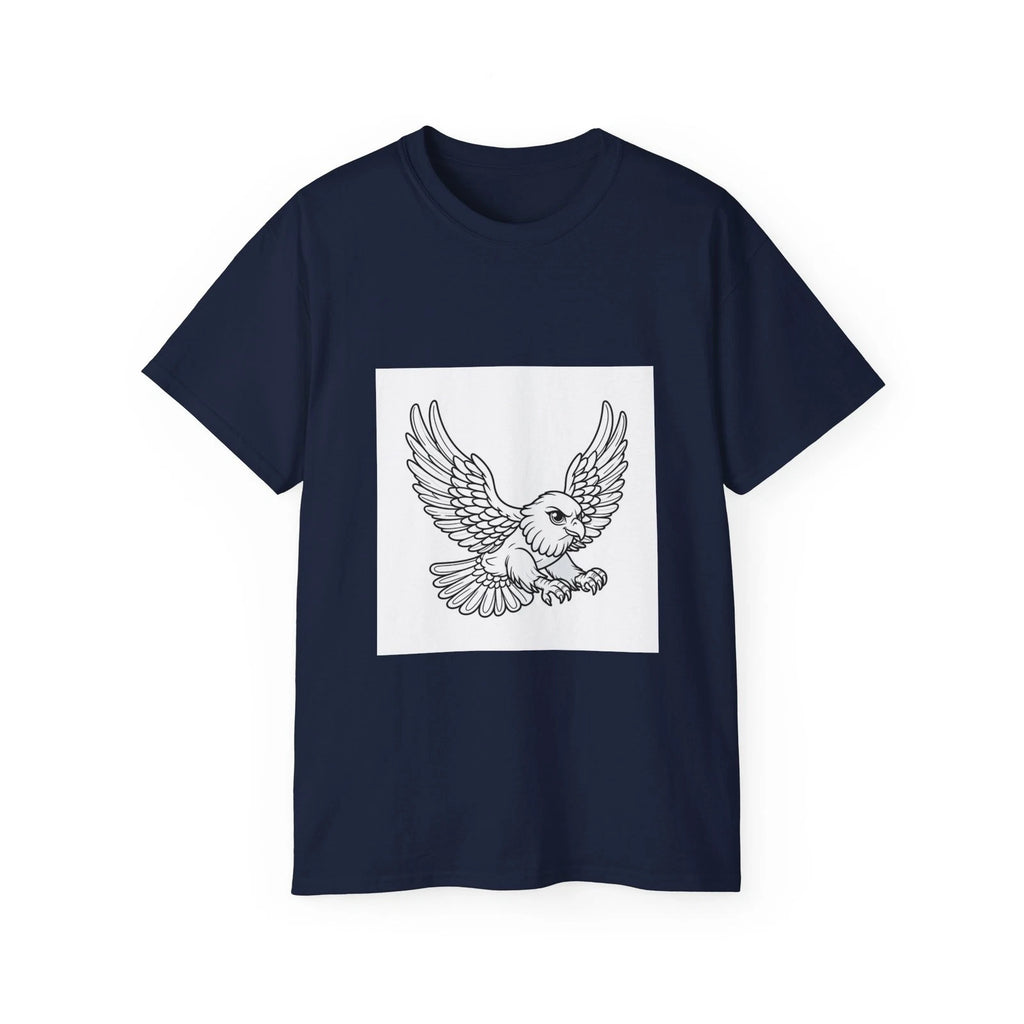 Hawk Bird Beak Feathers Plumage Animal | Custom Graphic T-Shirt