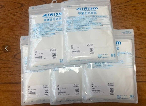 5Set UNIQLO AIRism Men's Deodorant Mesh V neck T shirt