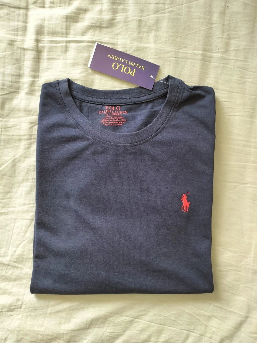 Ralph Lauren Custom Fit Crew Neck  Mens T-Shirt Black New