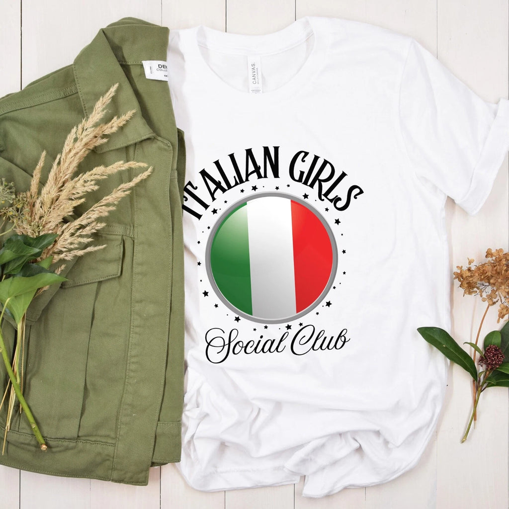 Italian Girls Social Club T-Shirt, Italian Pride Shirt, Italian Roots Tee