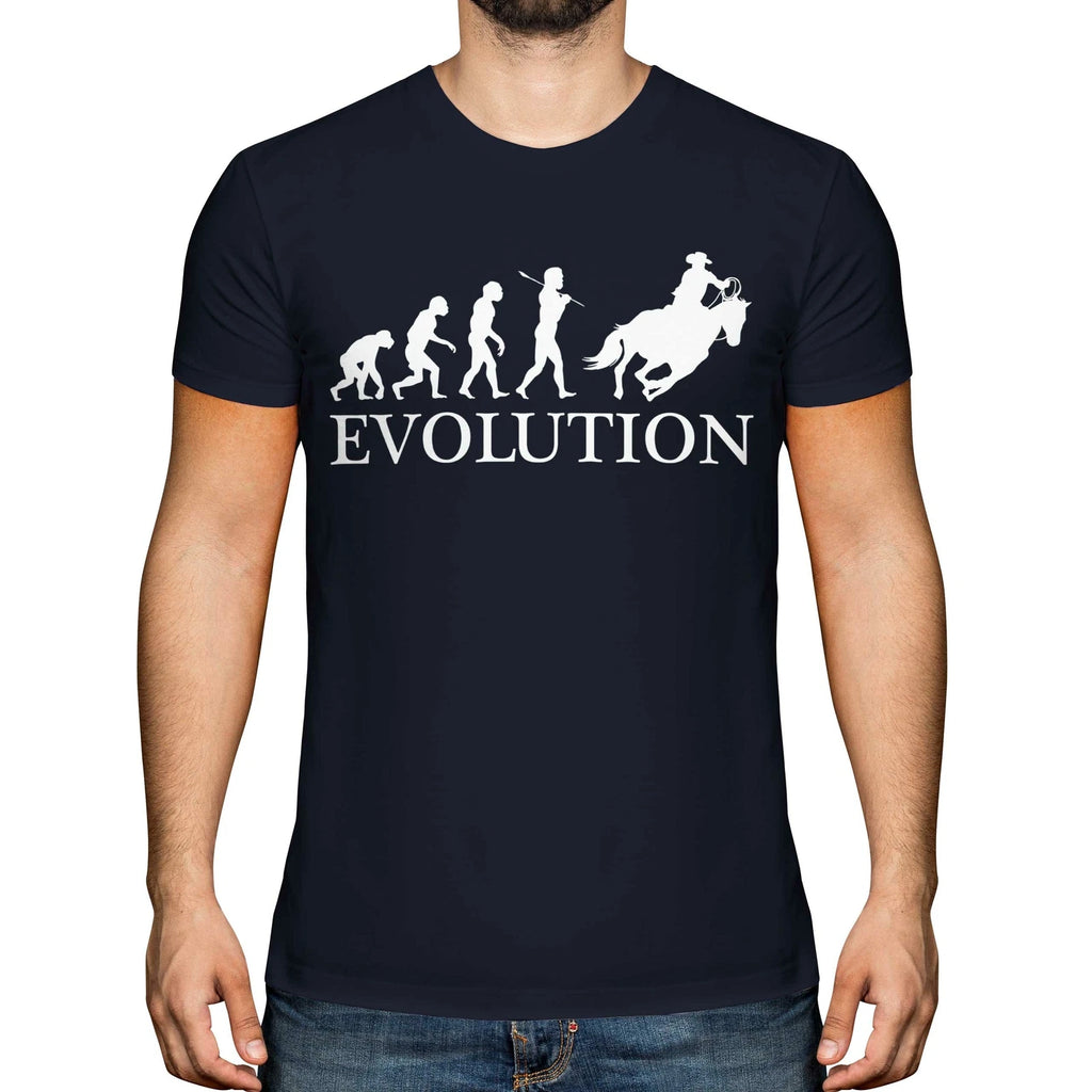 COWBOY EVOLUTION OF MAN MENS T-SHIRT TEE TOP GIFT CLOTHING FUNNY