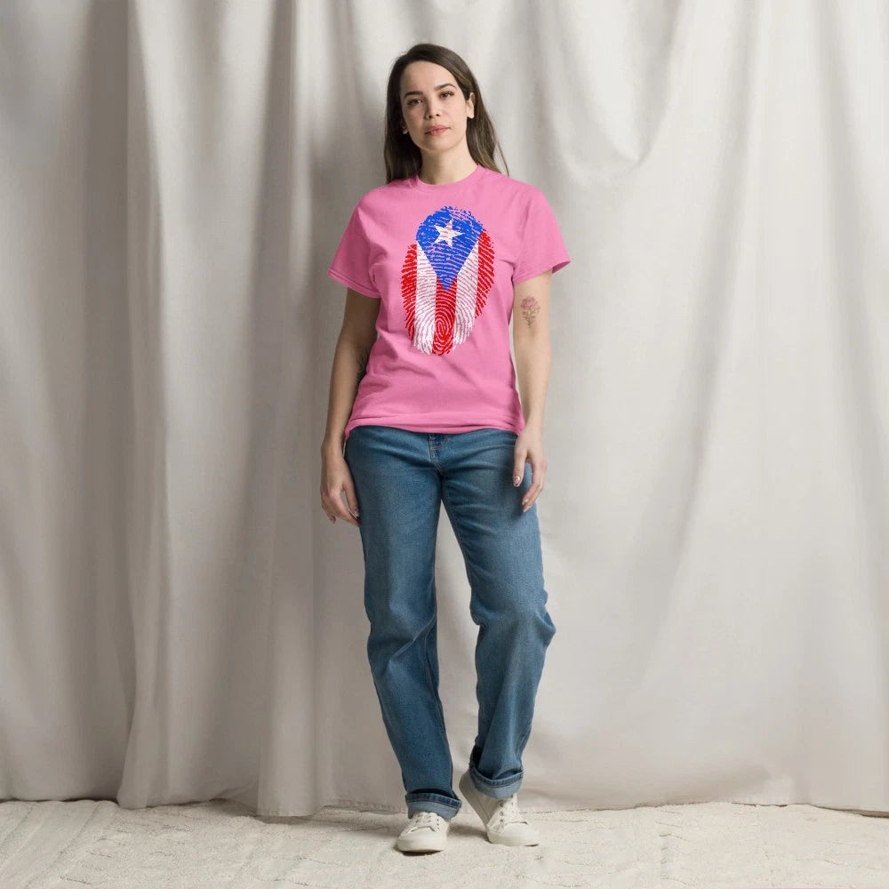 Unisex classic tee huella de Puerto Rico