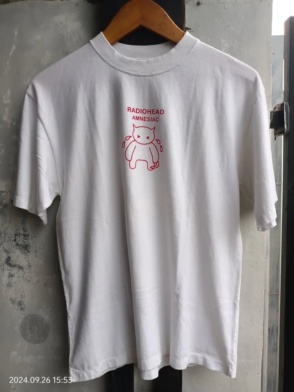 Radiohead Amnesiac Promo Tour Tee Vintage Indie Rock Graphic Shirt S-5XL