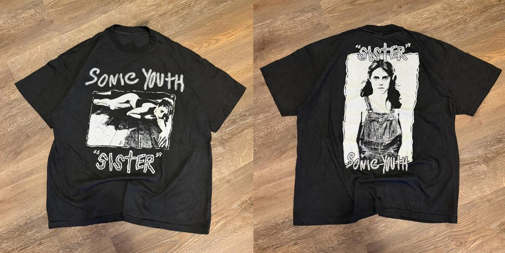 Sonic Youth Sister black front and back graphic tee shirt