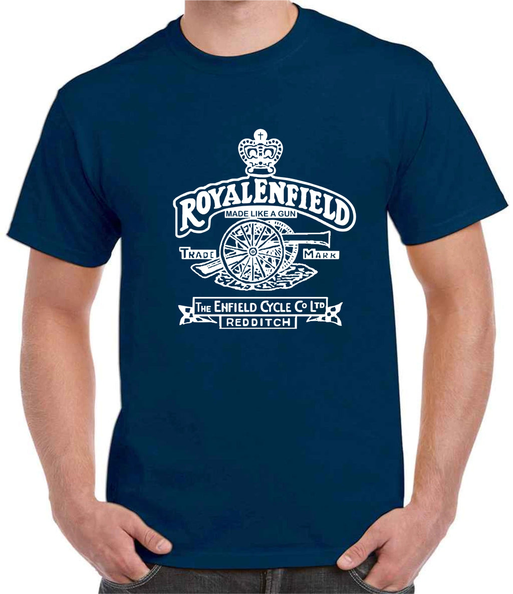 Royal Enfield Like A Gun Logo Biker T-shirt |Gift| Save up to 30% with Multi-Buy