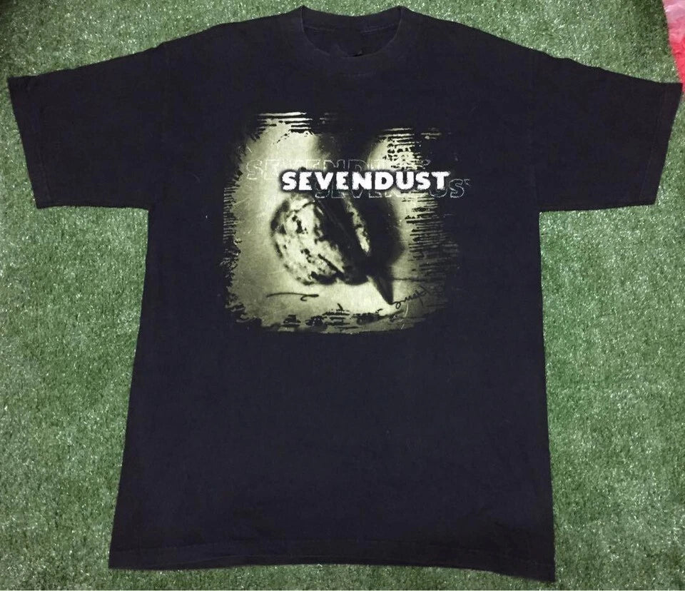 Vtg Sevendust Band Music Tour Cotton Black Full Size Unisex Shirt