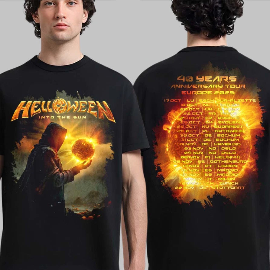 Helloween Into The Sun Europe 2025 Tour T-Shirt