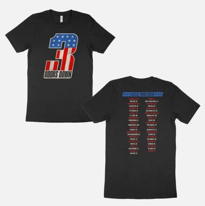 Vintage 3 Doors Down Brad Arnold Tour 2024 T-Shirt, Tribute Tee, FAST SHIP