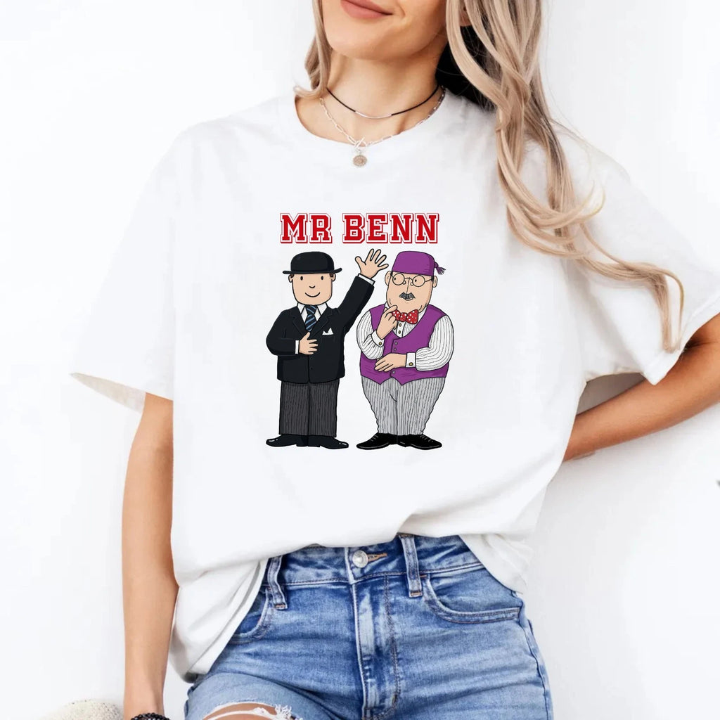 Mr Benn T-Shirt Retro British Tv Show Retro Cartoon Comady Meme Gift For Tee Top