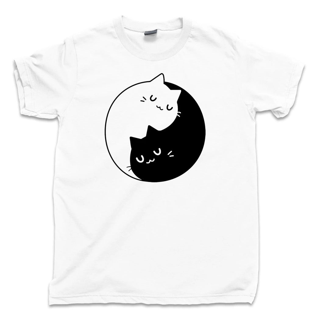 Yin Yang Cat T Shirt Mother Of Cats Pet Toy Puss Boots Feline Purring Furry Tee