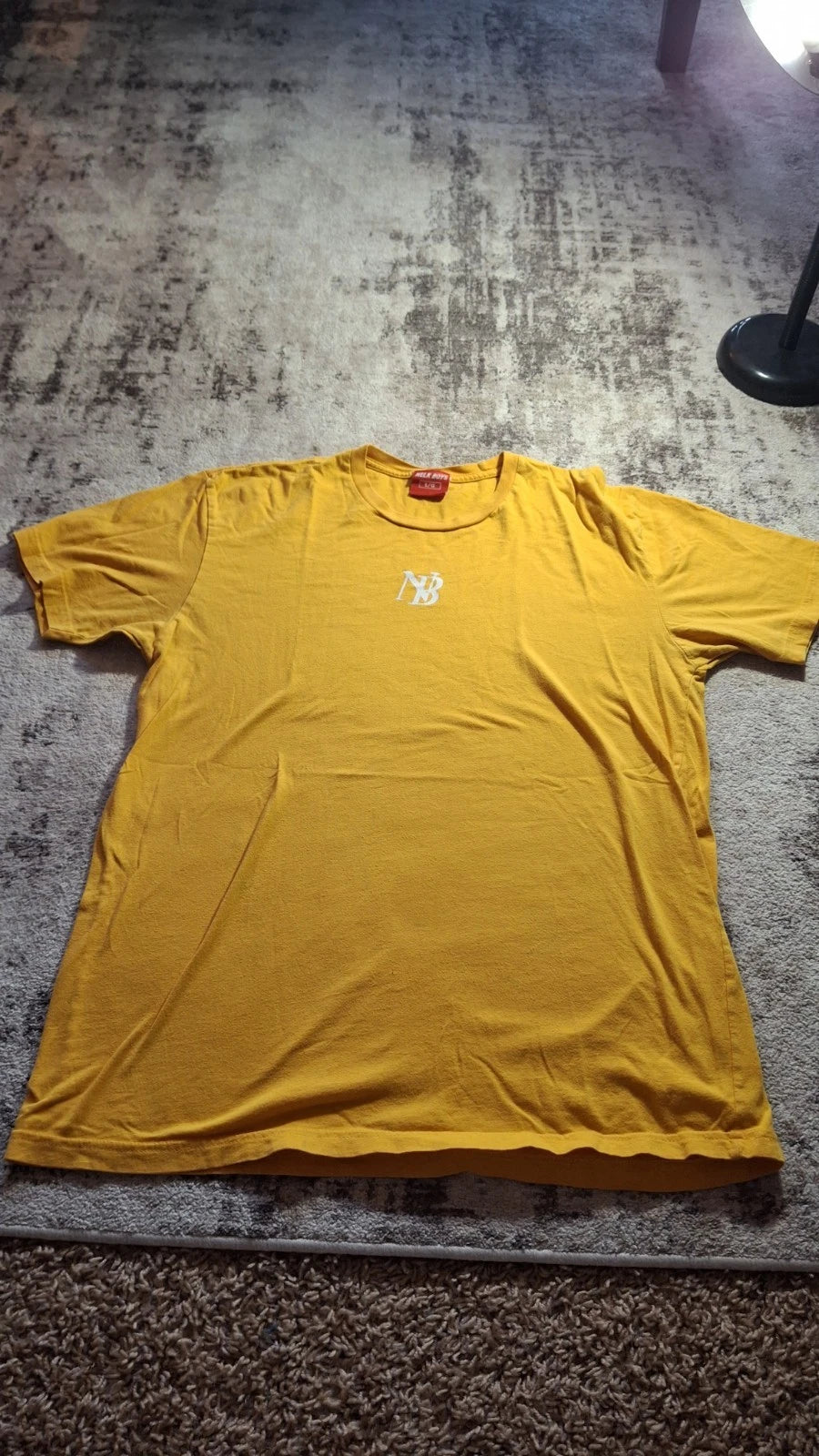 Full Send Nelk Boys Orange Solid Plain Casual Shirt Men's Size Large (L)