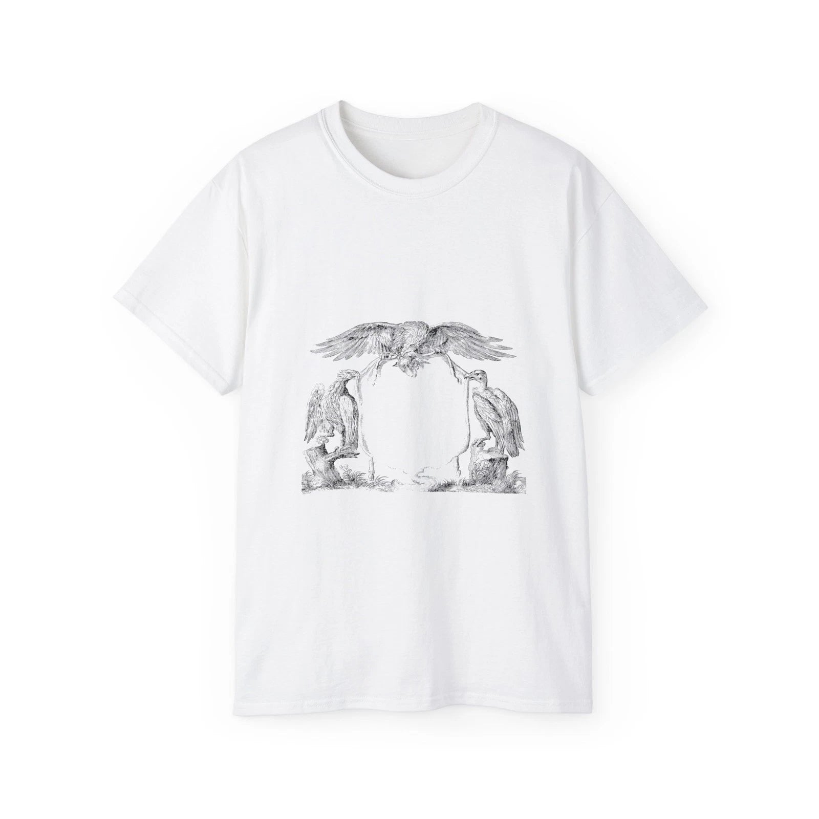 Eagle Nature Vulture Line Art Sign Animals | Custom Graphic T-Shirt