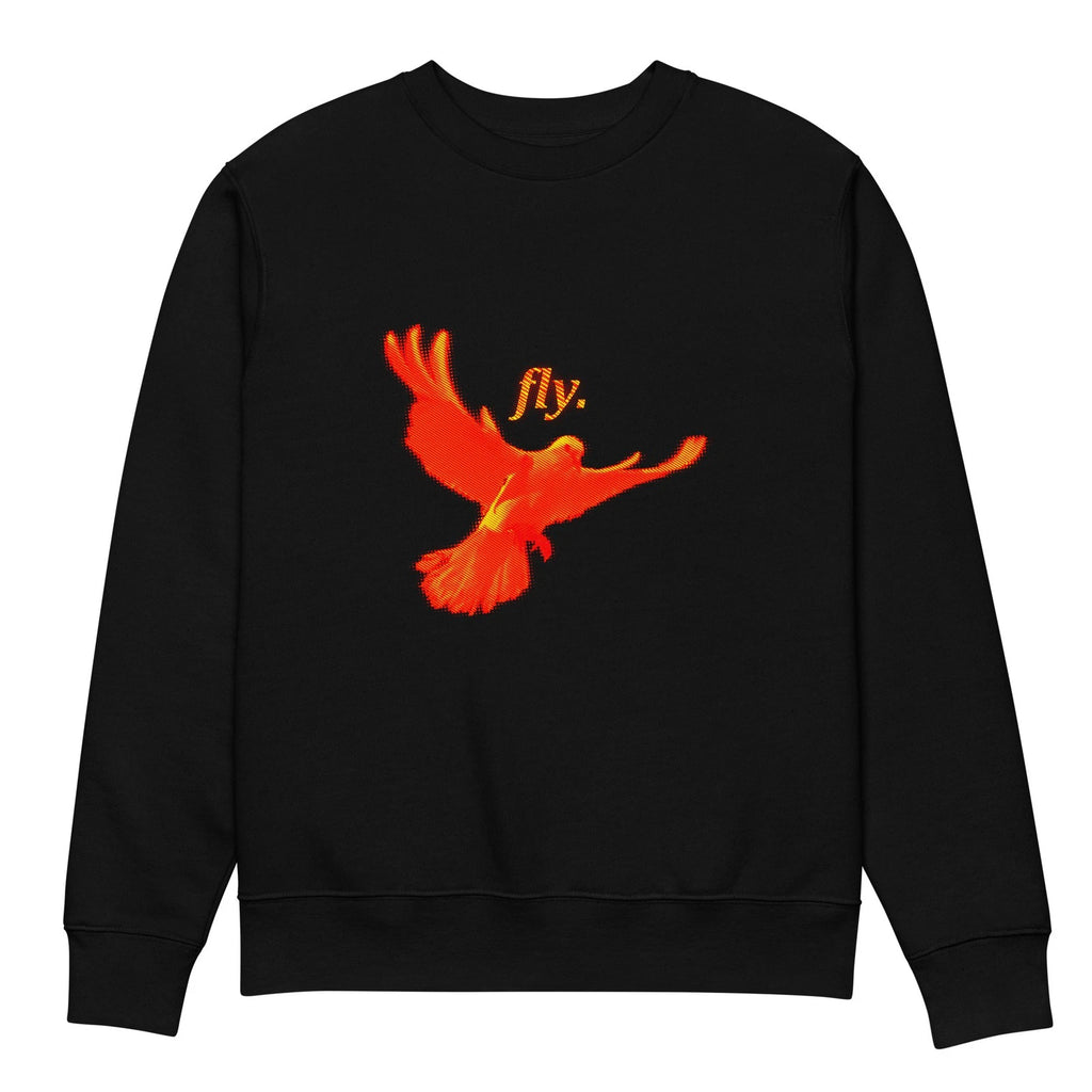 fly. 100% Organic Cotton Sweater Haha Funny Store