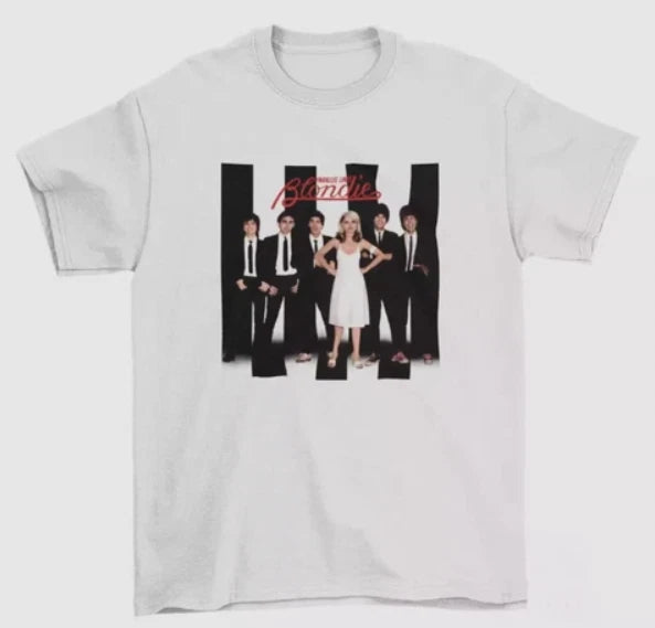 Blondie Parallel Lines T shirt, White Size S-5XL. Music Lover