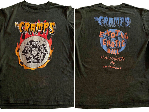 1993 The Cramps Halloween Concert in San Francisco Retro style T shirt