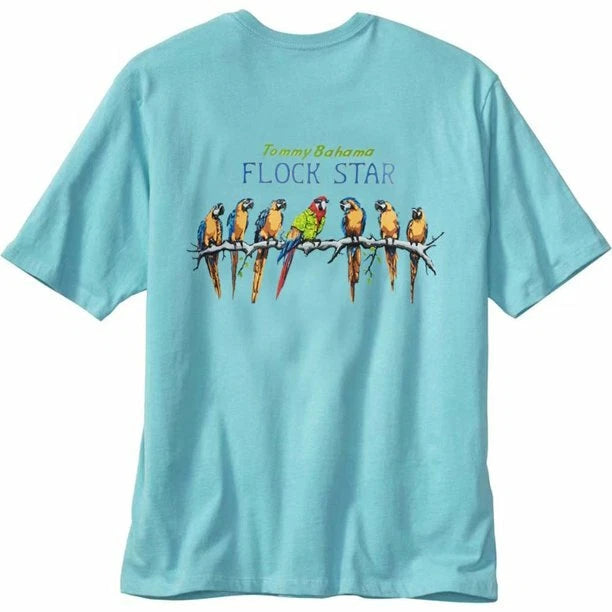 TOMMY BAHAMA Men's T-Shirts Flock Star Humming Bird Tree Branch Size Medium only