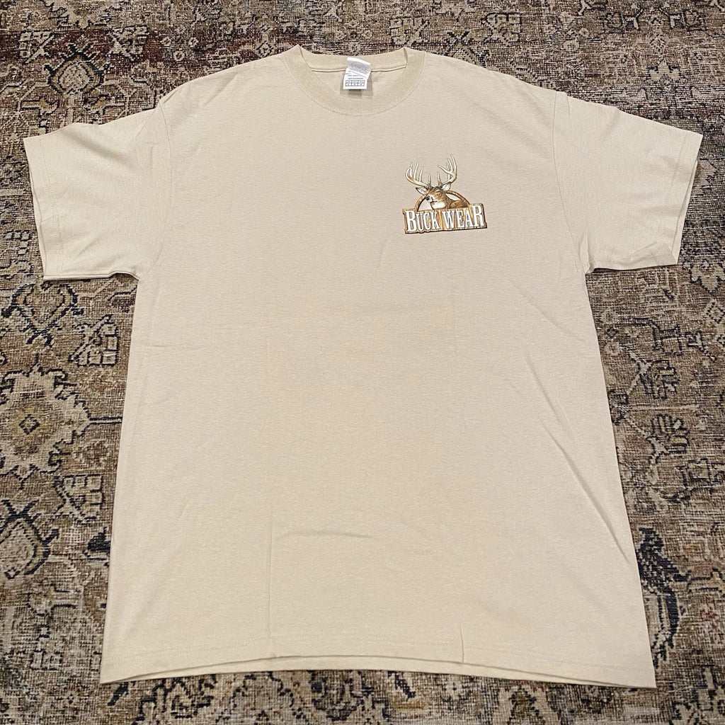 Vintage Buck Wear Shirt Mens L Funny Deer Turkey Duck Hunting Graphic Logo Y2K