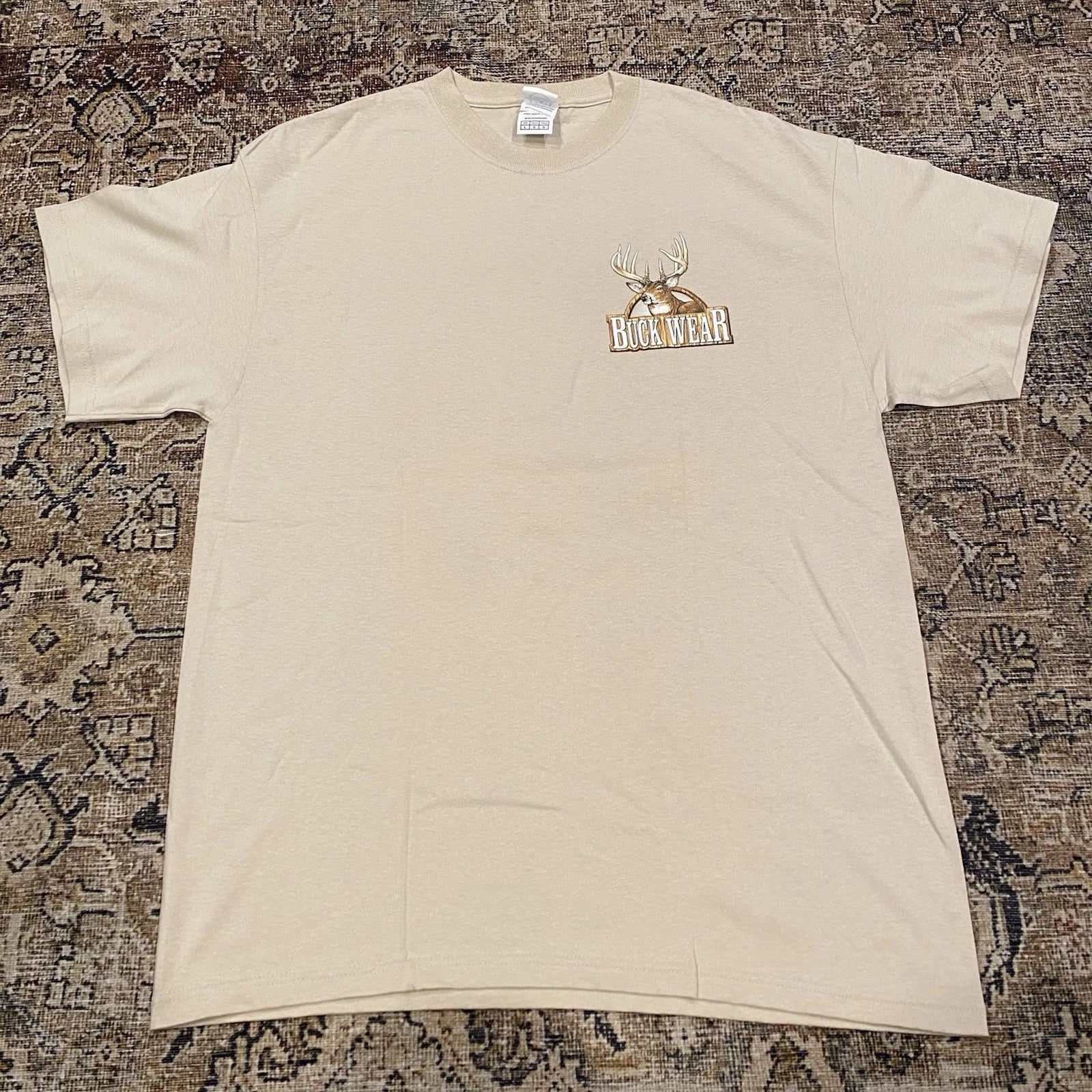 Vintage Buck Wear Shirt Mens L Funny Deer Turkey Duck Hunting Graphic Logo Y2K