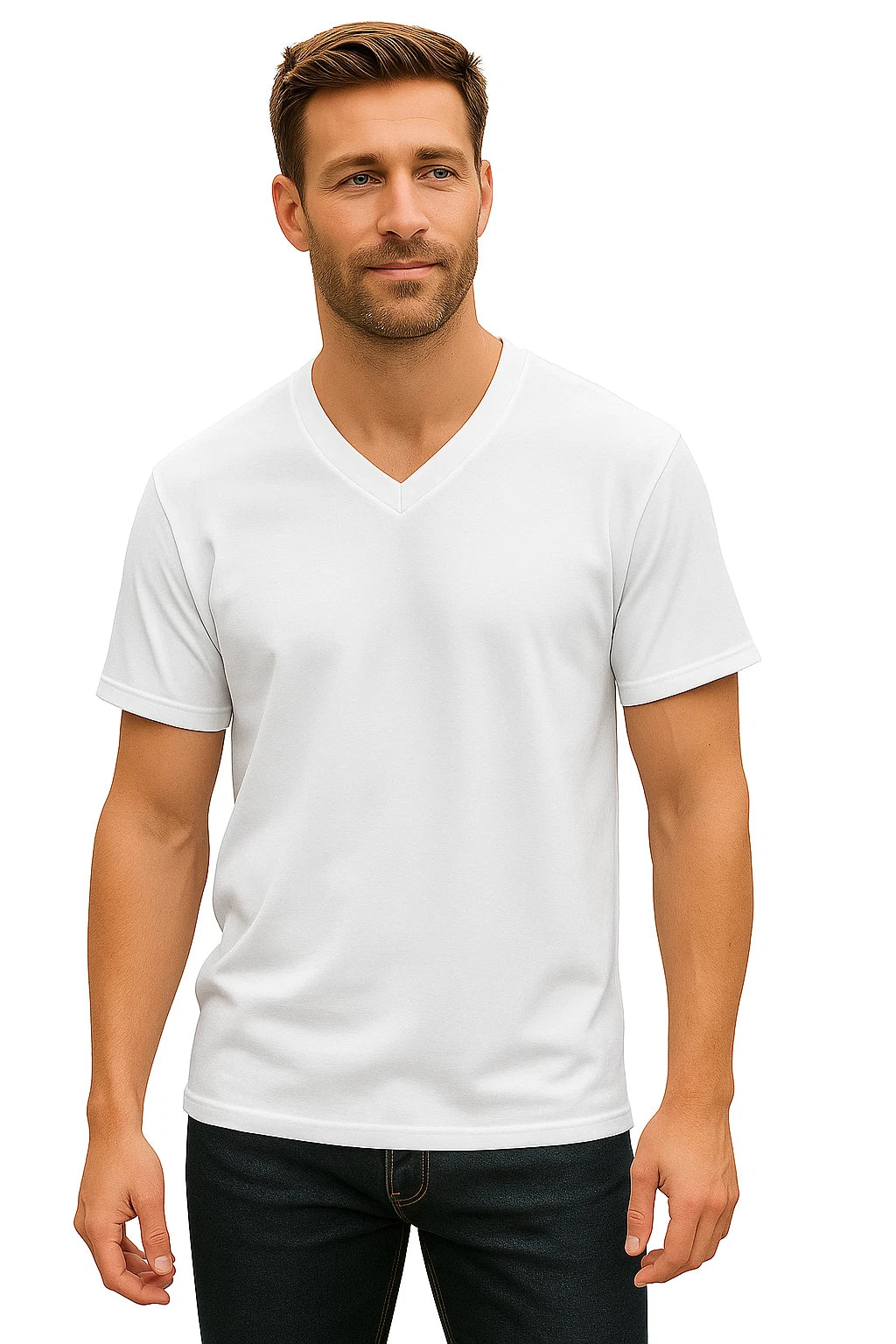 A1 Men's Black V-Neck T-Shirts| white |multipack  | Soft Cotton | Size 3X- large