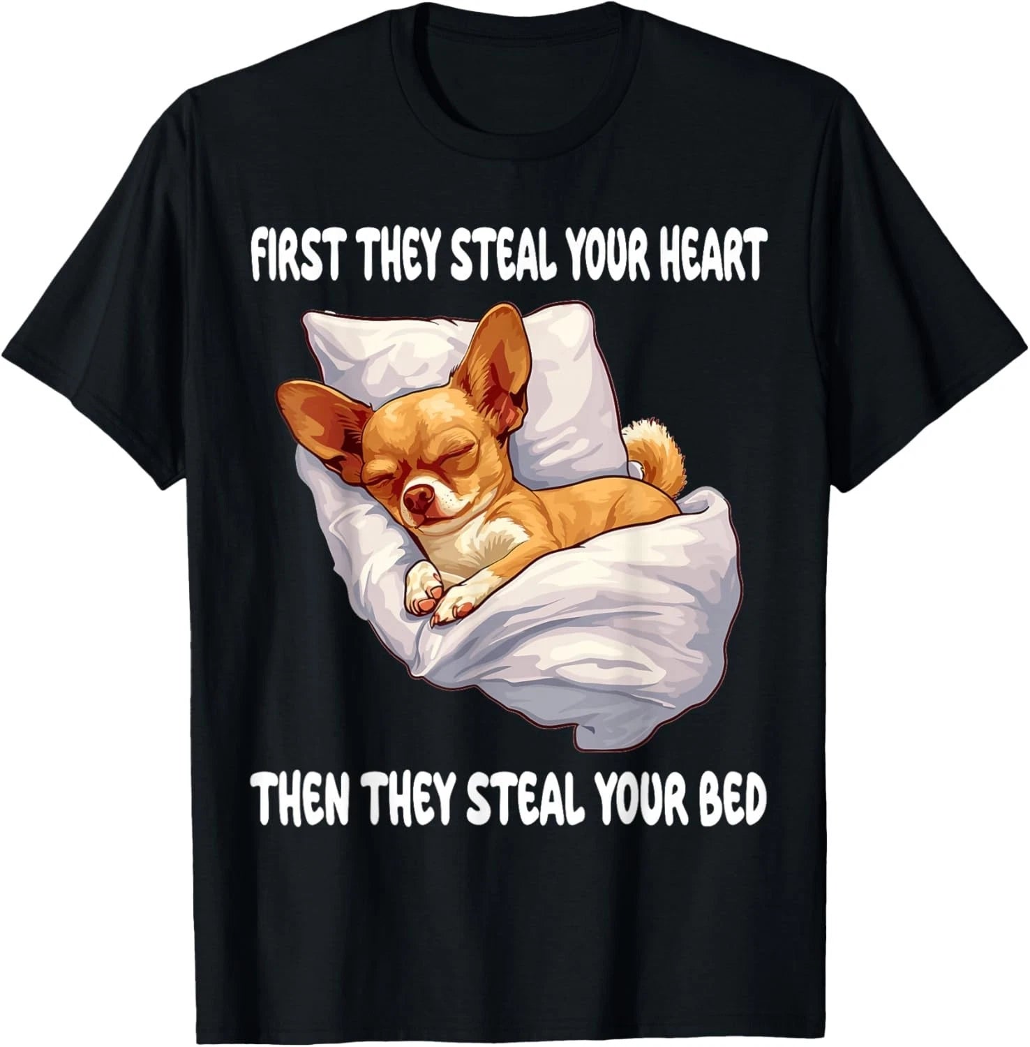 Chihuahua Chiwawa Sleeping Pajamas Nightgown Gift Unisex T-Shirt