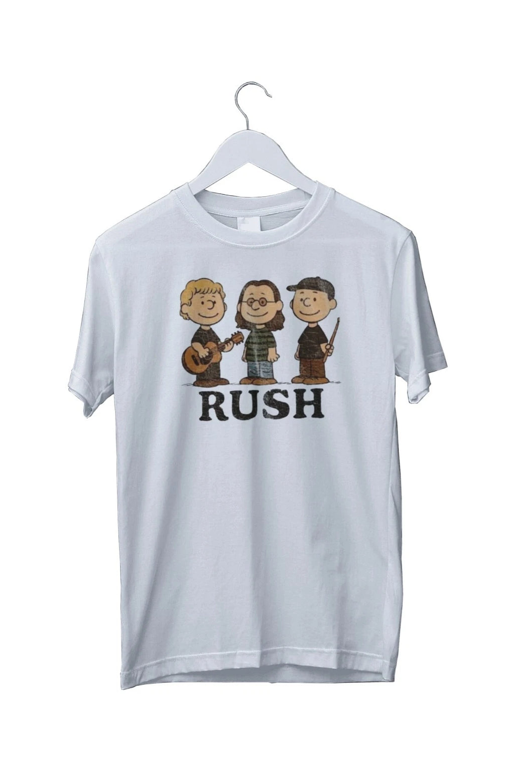 Rush x Peanuts Retro Graphic Print Unisex T-Shirt Mens S M L XL 2 3 4 XL