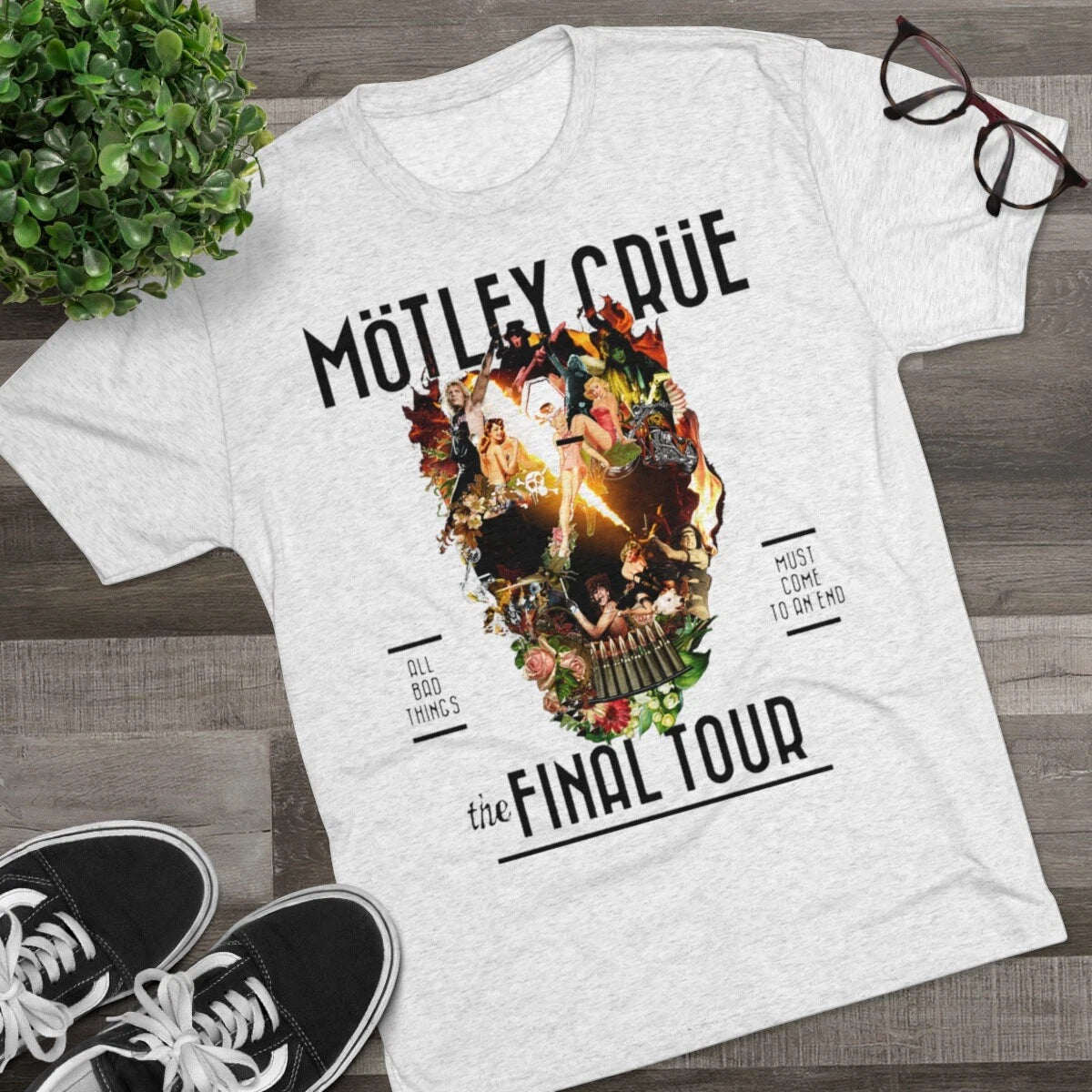 Motley Crue Shirt, Motley Crue T Shirt, Motley Crue Unisex Tri-Blend Crew Tee