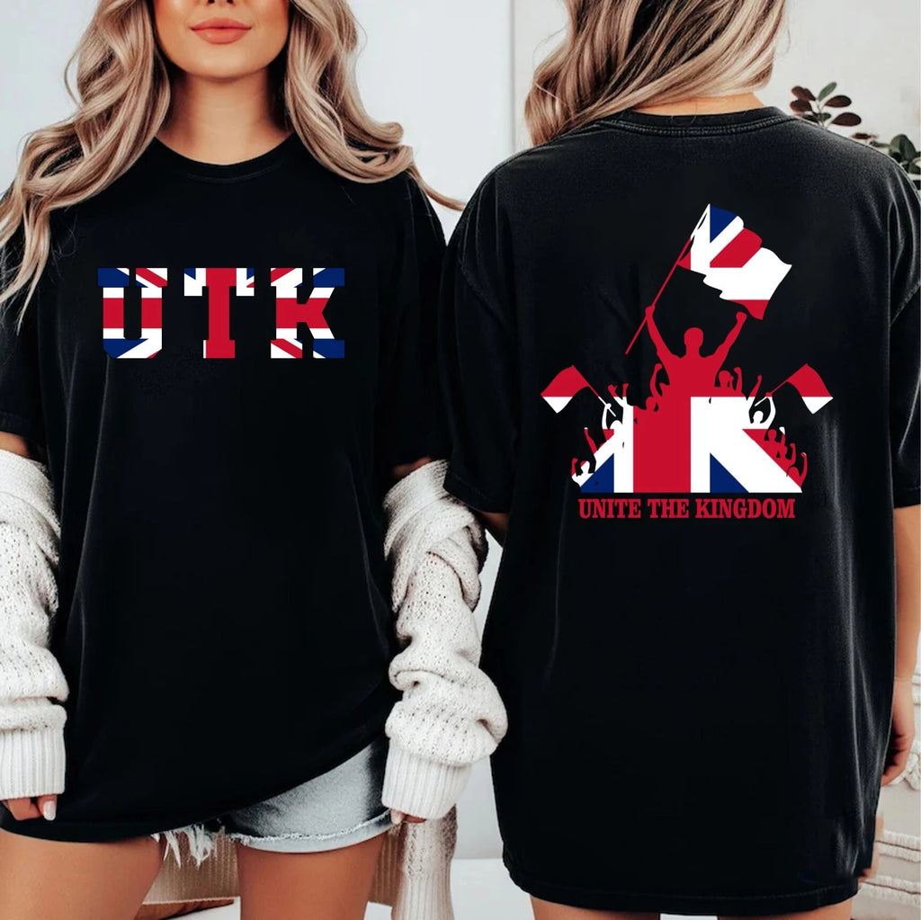 UTK Unite The Kingdom British Flag T-Shirt - UK Patriotic Pride Union Jack Tee