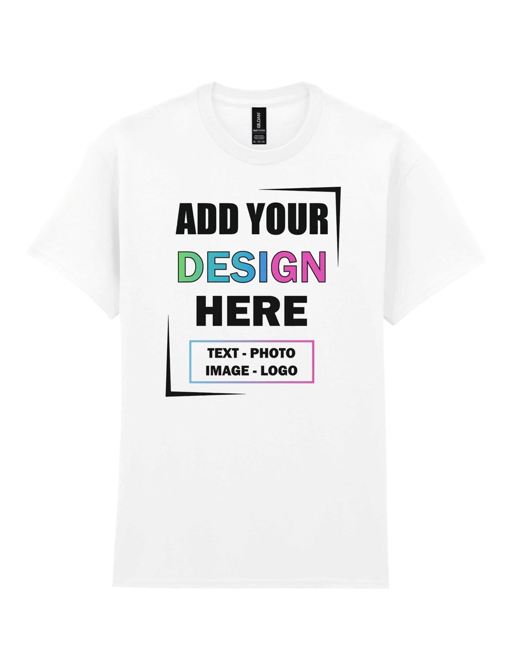Personalized Gildan Heavy Cotton T-Shirt – Custom Printed Tee