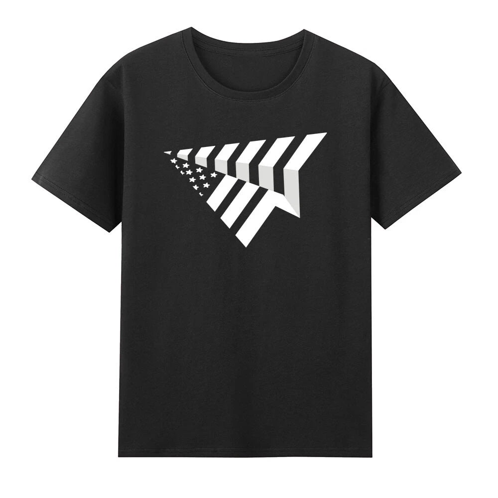 Paper Plane USA Paper Airplane US Flag T-Shirt