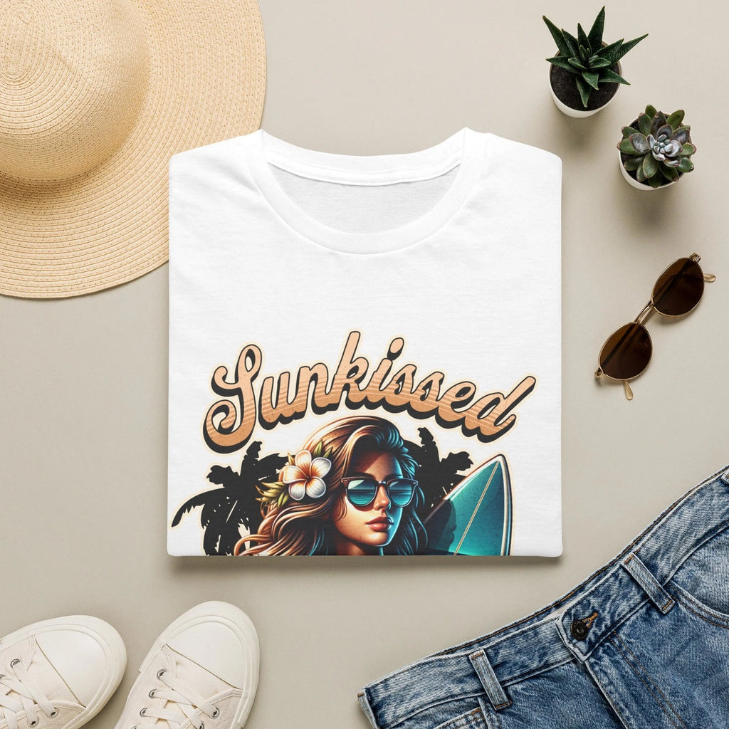 Sunkissed Surf Girl T-Shirt | Beach Wave Retro Vibes