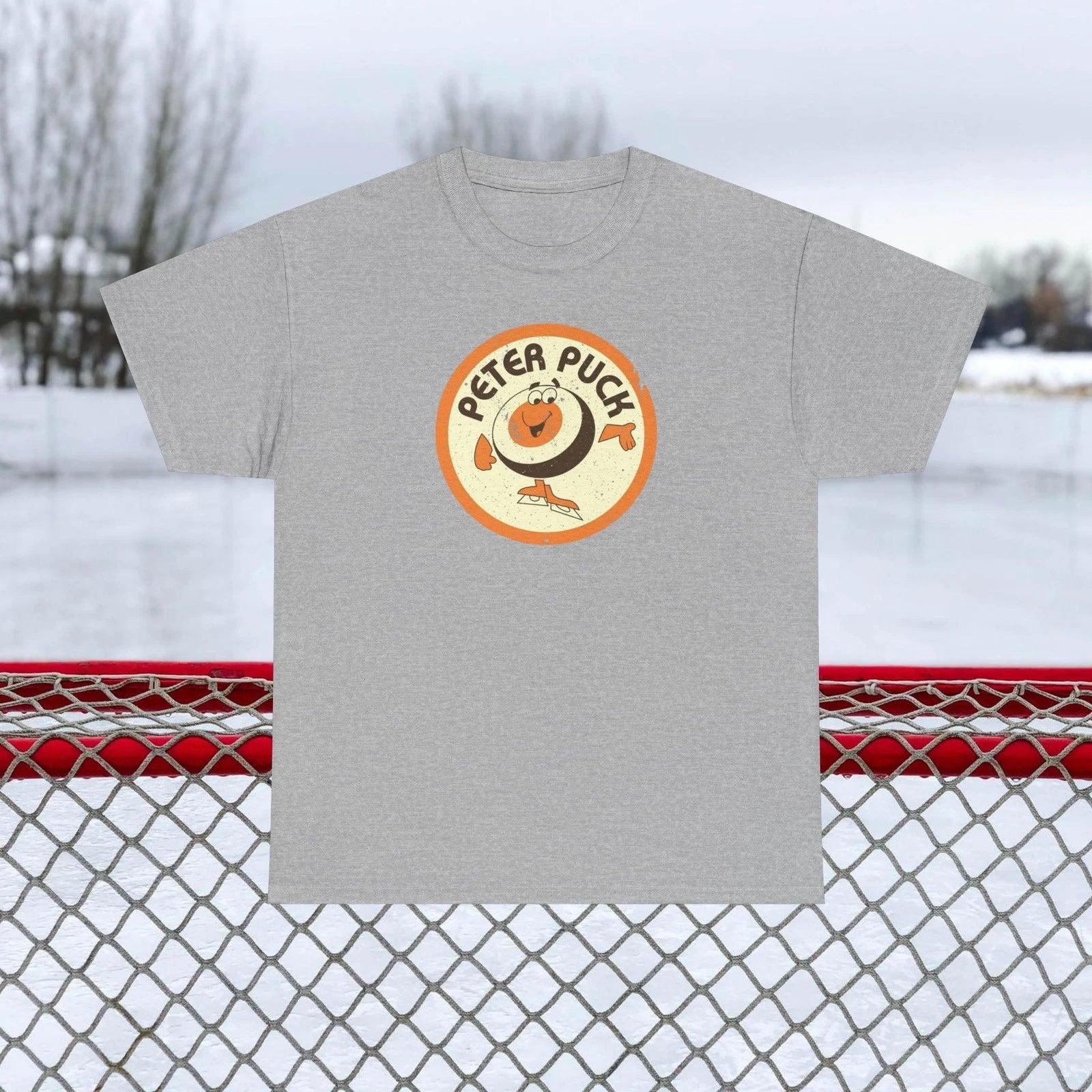 Peter Puck NHL Unisex Heavy Cotton T-Shirt