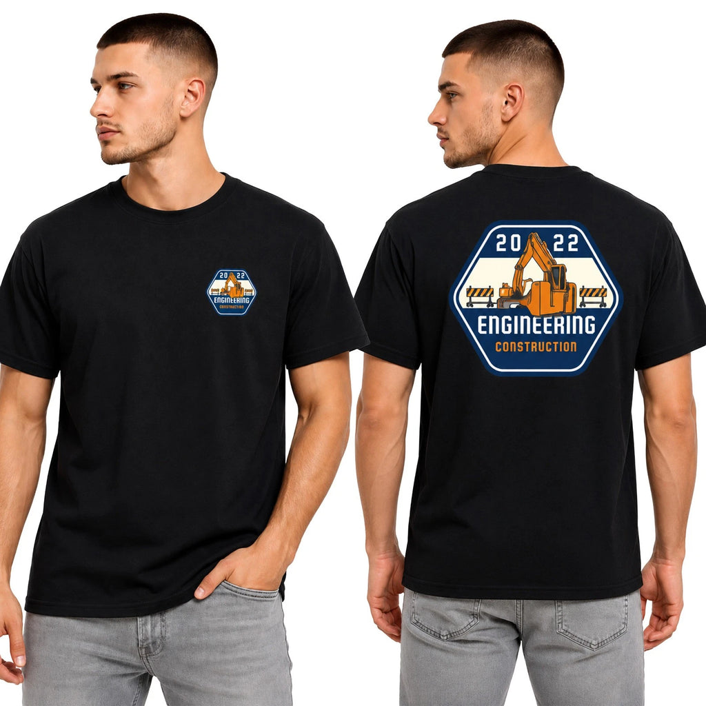 Business Logo T-Shirt Custom Printed 100% Cotton Workwear Uniform